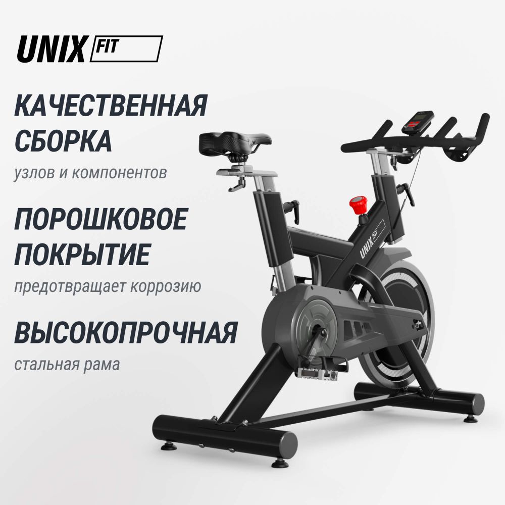 Велотренажер Спин-байк UNIX Fit SB-500 Black