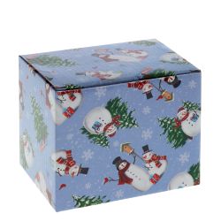 GAEM Кружка "Лесные снеговики",, 450 мл, L13 W9 H10,5 см