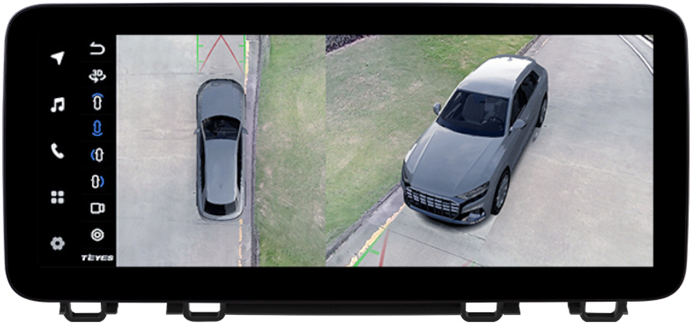 Магнитола для Honda CR-V 5 2017-2022 - Teyes LUX ONE 360 монитор 12.3" на Android 10, ТОП процессор, CarPlay, 4G SIM-слот, 6/128 ГБ, 4 камеры в комплекте