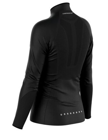 Женская теннисная куртка Compressport Hurricane Windproof - черный