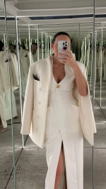 Платье макси с объемными бёдрами