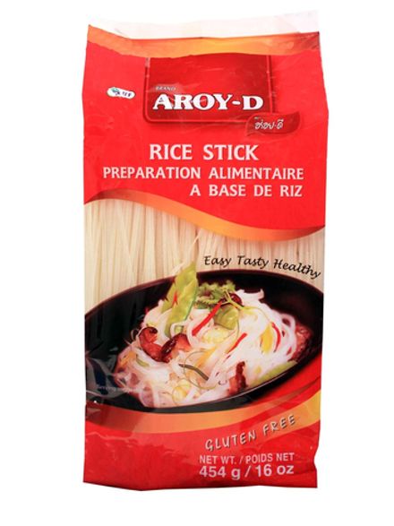 Лапша Aroy-D рисовая 1 мм 454 г