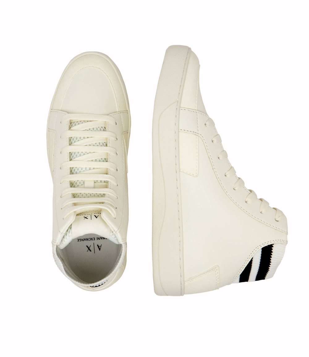 Кожаные кроссовки Armani Exchange - белый(XUZ054 XV783)