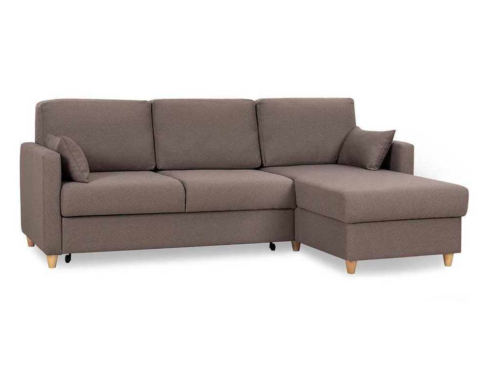 Дилан диван-кровать угловой ТД 421 Сага браун