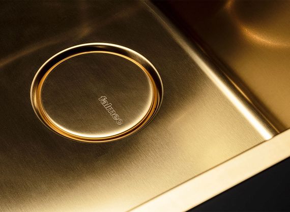 Мойка Falmec COMO 50 CM PVD GOLD (FLUSH/TOPMOUNT/UNDERMOUNT)