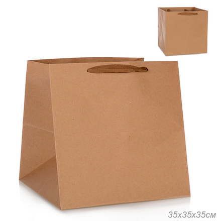 Пакет подарочный 35х35х35 см / LT-212-5 /уп 12/150/крафт
