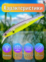 Воблер TsuYoki FLIRT 115SP 1050