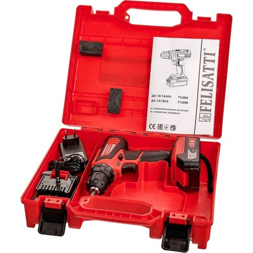 Дрель аккумуляторная FELISATTI ДА-13/18Л3   168.5.2.00