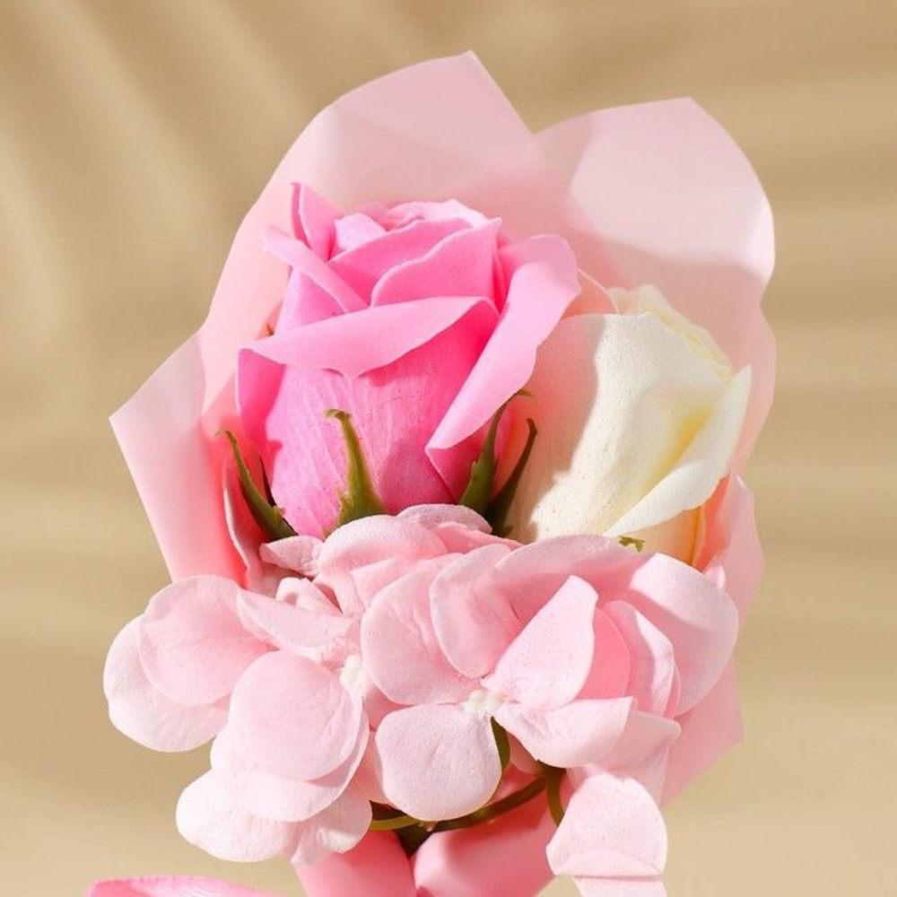 Подарочный мыльный букет из розочек «8 марта»