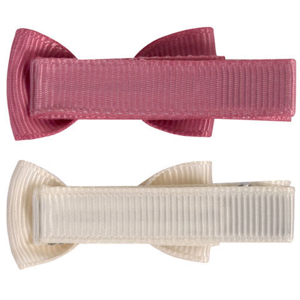 Заколки для волос НАБОР 2 шт., 4,6 см, зажим, бантики, разные цвета, MONTE VITA, 457095