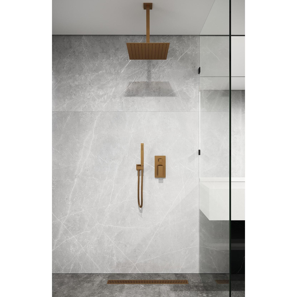 Кронштейн для верхнего душа Boheme Qubic 629-QUBIC-BRB Brushed Bronze