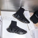 Чёрные кроссовки носки Balenciaga Speed 2.0 sock Баленсиага премиум класса