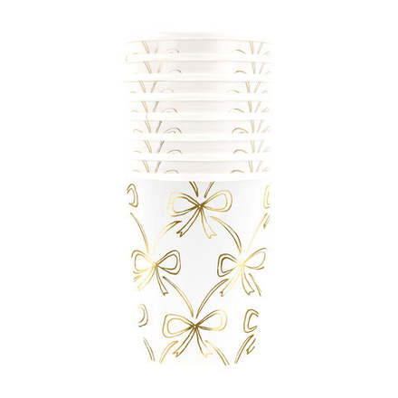 Стаканы "Золотые бантики" 8 шт. (2025)