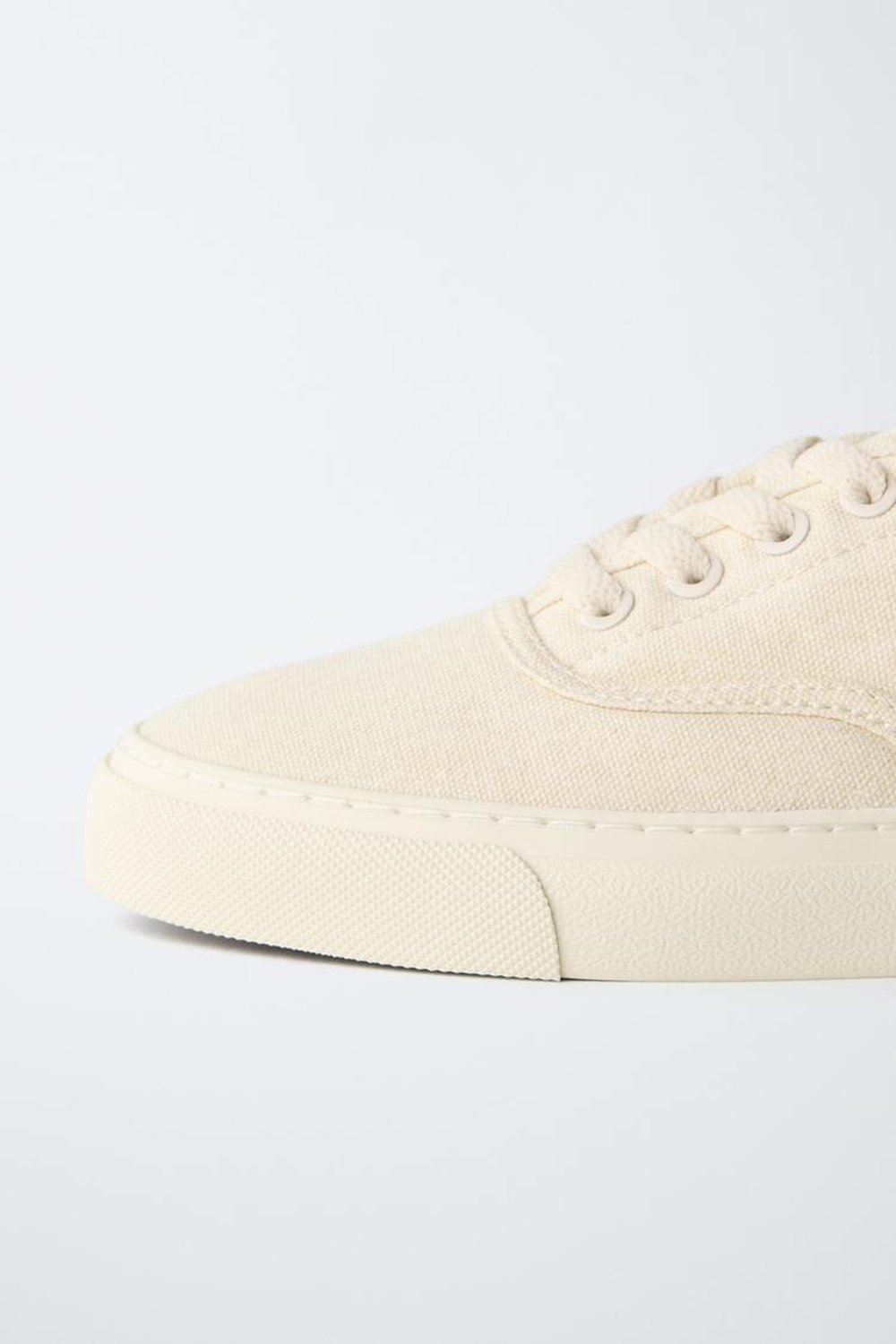 ZARA КЕДЫ СО ШНУРКАМИ, ЭКРЮ