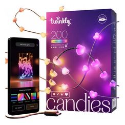 Умная гирлянда Twinkly Candies Hearts RGB 200 (TWKH200RGB-G)