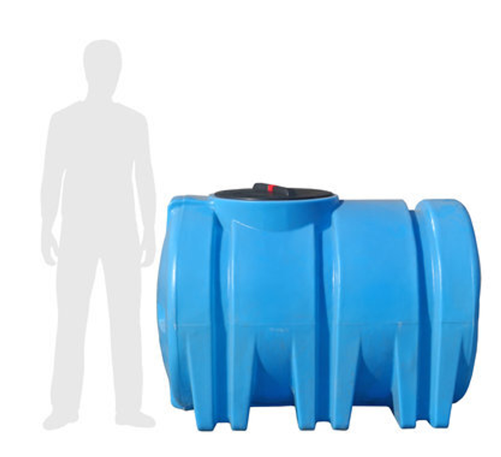 Бочка Экогрупп ДВ 1500 л. горизонтальный (1150x1130x1670см;зеленый) - арт.561102