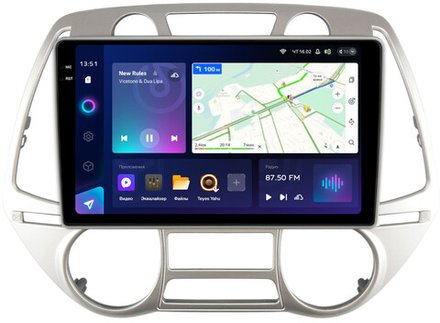 Магнитола для Hyundai i20 2009-2012 (климат) - Teyes CC3-2K монитор 9.5" 2K QLED на Android 10, ТОП процессор, CarPlay, 4G SIM-слот