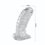 Насадка на пенис со стимуляцией предвагинальной зоны - 14 см. (Цвет: прозрачный)