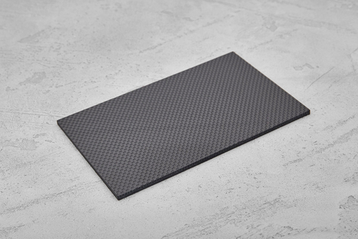 Карбон twill 3К полотно, плашка 130x80x3мм