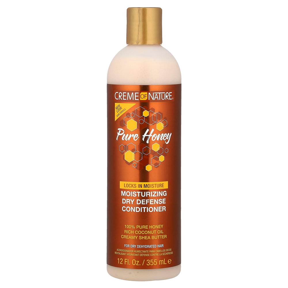Creme Of Nature, Pure Honey, увлажняющий кондиционер для защиты от сухости, для сухих и обезвоженных волос, 355 мл (12 жидк. унц.)