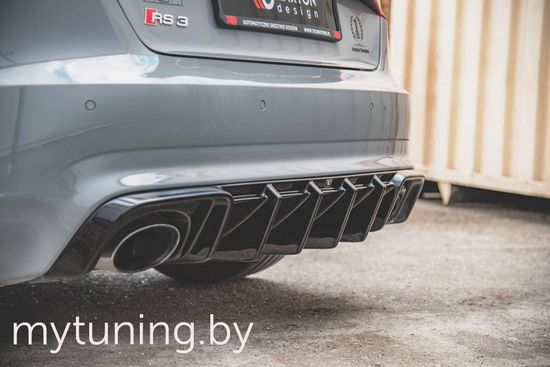 Диффузор бампера заднего для AUDI RS3 8V Sportback (15-16)
