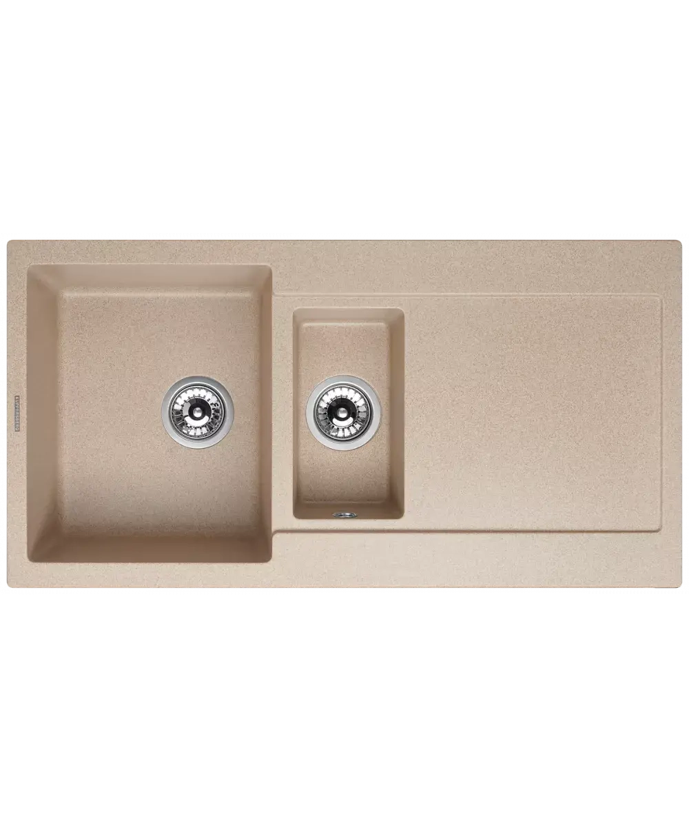 Кухонная мойка Kuppersberg MODENA 1,5B2D BEIGE фото 