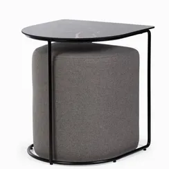 Кофейный стол с пуфом Eglens 44х42