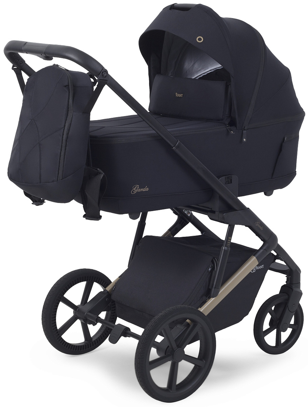 Детская коляска Rant Garda 3 в 1 с автокреслом Evomax Grey Black