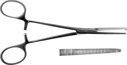 ТМ- З-5 Зажим к/о 1х2 зубый, зубчатый, прямой, 2, 160 мм (НОВОЕ ИСПОЛНЕНИЕ)