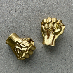 Ручка-кнопка MOS004 brass