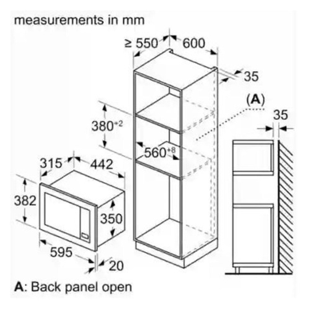 Микроволновая печь встраиваемая Bosch BEL623MD3