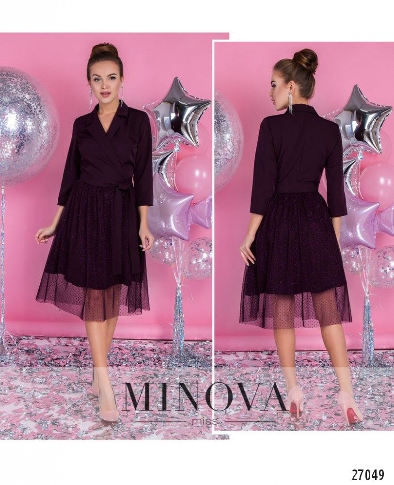 Платье 1124-сливовый Minova