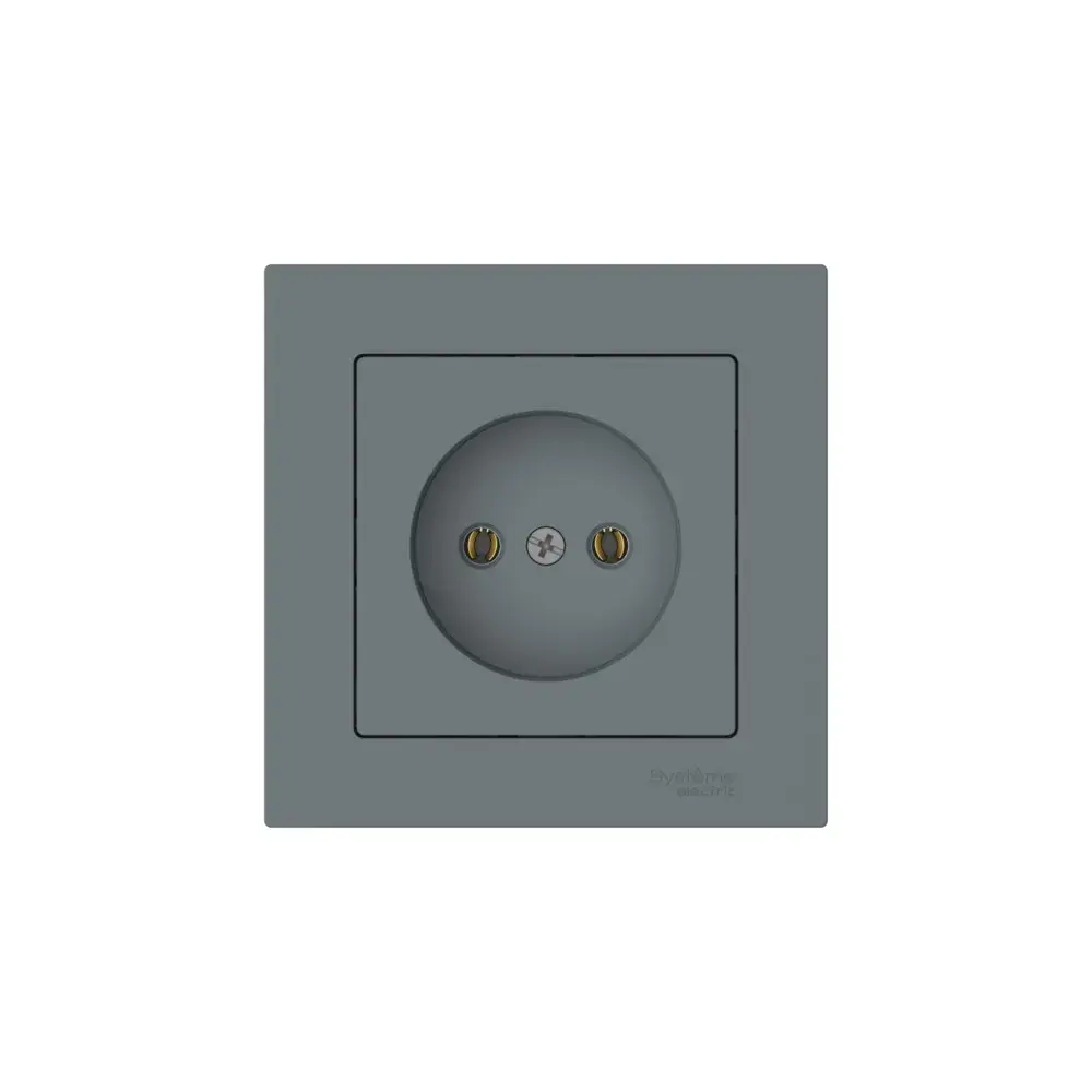 ATLASDESIGN РОЗЕТКА без заземления без шторок, 16А, в сборе, быстрозажим. клем., ГРИФЕЛЬ