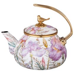 ЧАЙНИК ЭМАЛИРОВАННЫЙ LEFARD, СЕРИЯ IRISES, 2,2Л ПОДХОДИТ ДЛЯ ИНДУКЦИОН.ПЛИТ