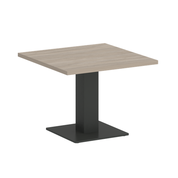 Home Office Стол журнальный квадратный VR.SP-5-60.2G Дуб Аттик/Металл Антрацит 600*600*453