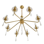 8319/8 CLASSI LN26 077 шампань/прозрачный, металл/хрусталь Люстра E14 8*40W 220V SEVERINA