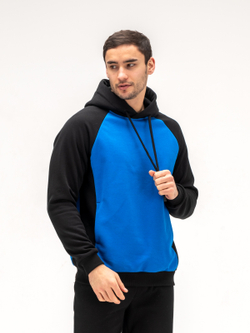 Костюм мужской спортивный. Синий/черный