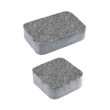 Тротуарная плитка КЛАССИКО - Гранит+ Серый с черным, комплект из 2 видов плит