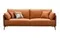 Трехместный диван Lucca 220 см, натуральная кожа цвета Camel