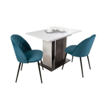 Стол кухонный обеденный раздвижной Сарбия/Серый, Аврора, 120х75х75,5 см АКВИЛОН