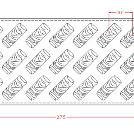 160 | Форма для шоколадных изделий (275*135 мм)