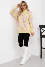 Джемпер (желтый/принт) Б11-256/3 Nikol (Акция)