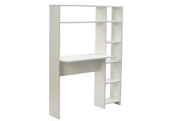 Письменный стол Тулон со стеллажом белое тиснение