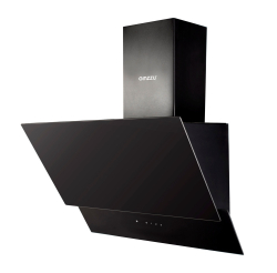 Вытяжка наклонная Ginzzu HKH-213 черное стекло 650м3/час, сенсорное управление, пульт
