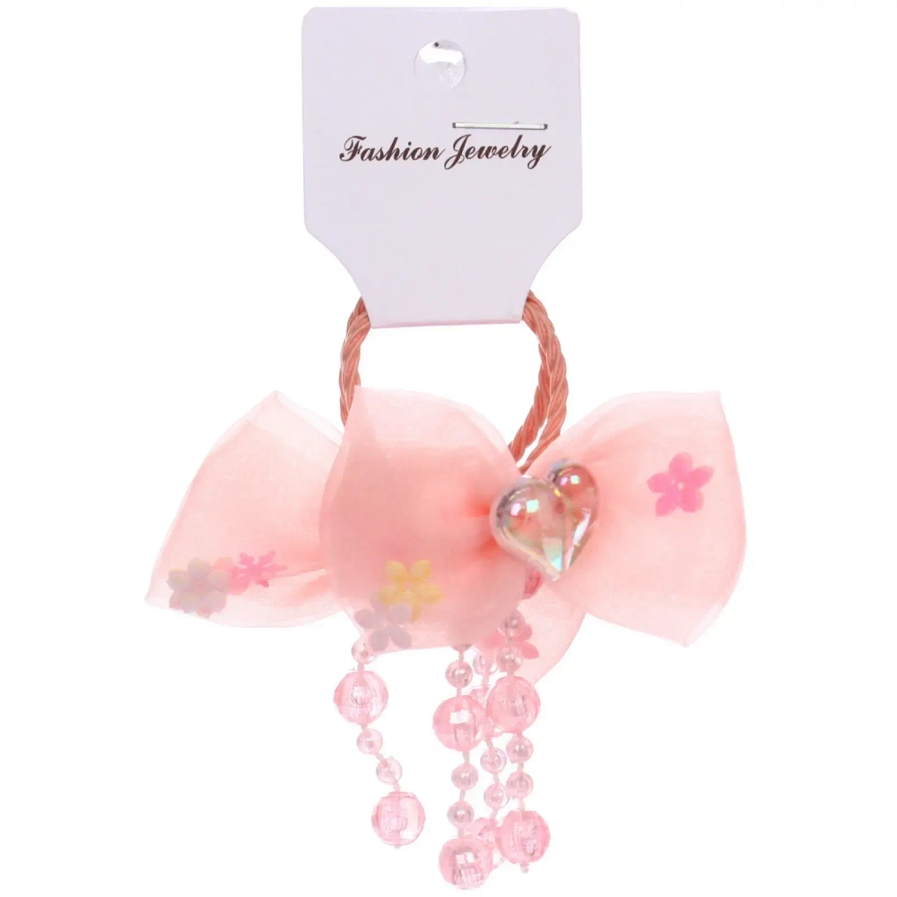 Резинки для волос детские 2шт «КОНФЕТКИ», бусинки, микс 5 цветов, d-3см