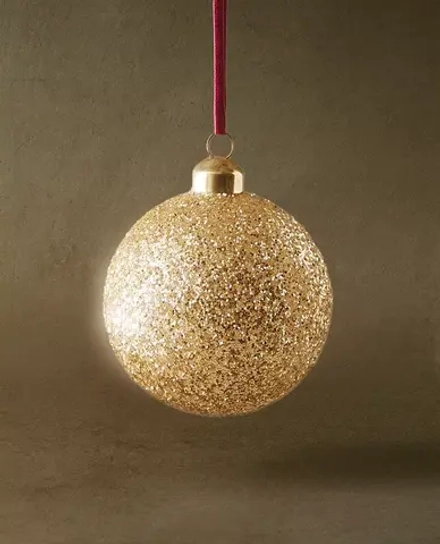 ZARA HOME ЕЛОЧНОЕ УКРАШЕНИЕ В ФОРМЕ СЕРЕБРИСТОГО ШАРА