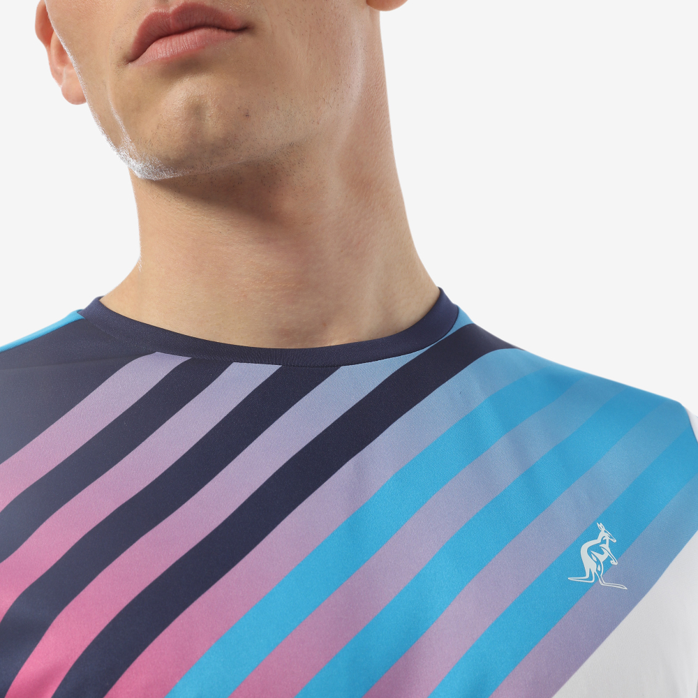 Футболка мужская теннисная Australian T-Shirt Ace Printed M - bianco