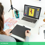 Графический планшет Wacom Intuos M Bluetooth/USB черный (CTL-6100WLK-N)
