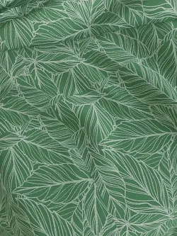 Декоративная наволочка с рюшами, оборками "Джунгли" 50х70 см, 1 шт, без молнии