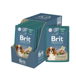 Влажный корм BRIT PREMIUM пауч для взрослых собак мини пород, утка с яблоком в соусе 85г
